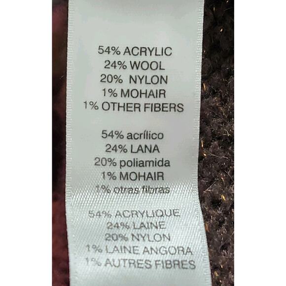 Chico's Stunning Color Blocked Biana Cardigan Sweater Duster Size 2 (18-20) Wool - Picture 8 of 8